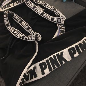 VS PINK set of two logo sweats